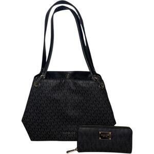 Michael Kors Signature Tote Bag and Wallet Set
